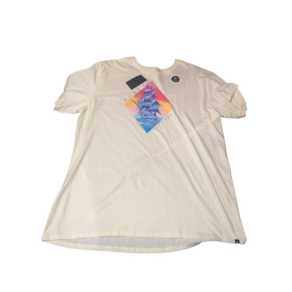 Men's Hurley Graphic T-shirt(s), 100% Cotton, Crew Neck, Short Sleeve,  XXL